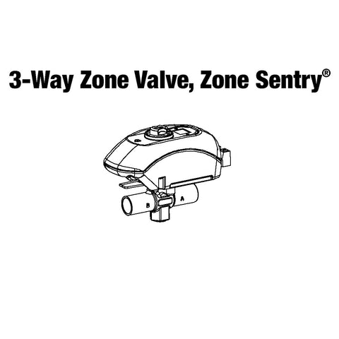 Taco Zone Sentry Valve, 3-Way Zone Valve, 3/4" NPT Threaded Z075T3