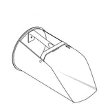 SCOOP,ASH,4 QUART GALVANIZED,MAX