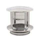 Chimney Rain Cap, Spark Arrestor, Stainless Steel 8" ID