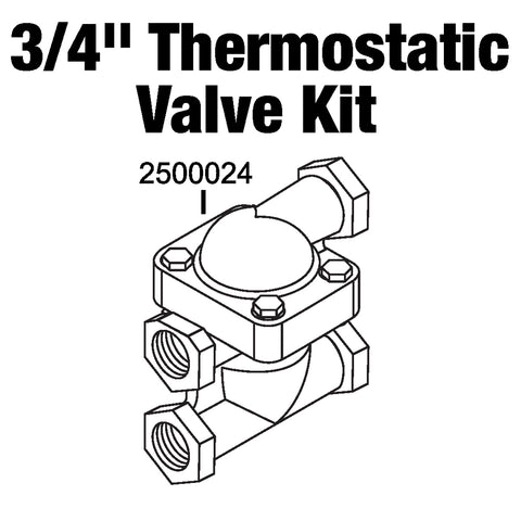 Thermostatic Valve and Body Kit 3/4" NPT