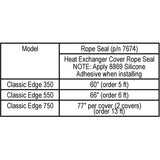 Classic Edge Door Rope Seal 7/8", Per Foot (1 unit = 1 foot)