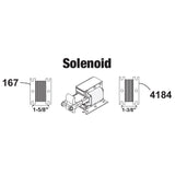 SOLENOID, STEEL DOOR UNIT W/ SIDE DRAFT