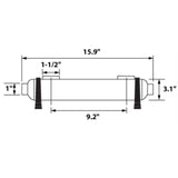 155K Stainless Steel 316 Shell & Tube Heat Exchanger with Mounting Brackets