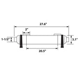 300K Titanium Shell & Tube Heat Exchanger with Mounting Brackets