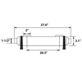 300K Stainless Steel 316 Shell & Tube Heat Exchanger with Mounting Brackets