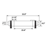 600K Stainless Steel 316 Shell & Tube Heat Exchanger with Mounting Brackets