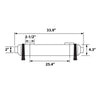 600K Stainless Steel 316 Shell & Tube Heat Exchanger with Mounting Brackets