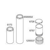 CAP,CHIMNEY RAIN,SS,8'',CL/PB
