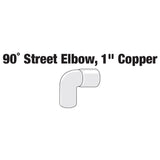 1'' STREET ELBOW FTG X C