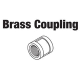 COUPLER, BRASS THREADED 3/4''