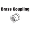 COUPLER, BRASS THREADED 3/4''