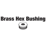 HEX BRASS BUSHING, 1 1/2'' X 3/4''