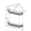 FAN CONVECTOR,CORNER,7K-BTU