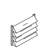 LOUVERS,16GA GALV,FITS P/N 108