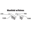 MANIFOLD W/VALVES,3 LOOP 1''X1/2 C