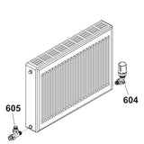 RADIATOR,W/ DECAL,55.25''WX24''H,10000 BTU