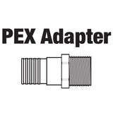 PEX ADAPTER, 1'' PEX  X 3/4'' MIP