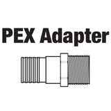 PEX ADAPTER, 1'' PEX  X  1'' MIP