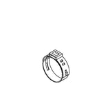 PEX Stainless Steel Clamp Crimp Ring 1" (Pack of 50)