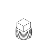 PLUG,BRASS, 3/4''NPT