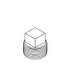 SQUARE HEAD PIPE PLUG,1-1/4''