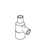 REDUCING TEE, 1 1/2''X1''X1'', C X C X C