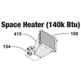 PLENUM TRANSITION,.25HP(#154)-140K(#108)