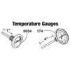 TEMP GAUGE, PIPE THREAD DIAL,1''X1''X1/8''